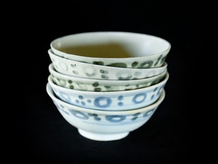 19th Century Blue & White Ching Dynasty Tea Bowls For Cheap