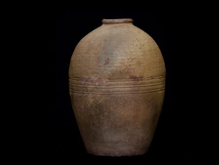 19th Century Large Yellow Thai Jar on Sale