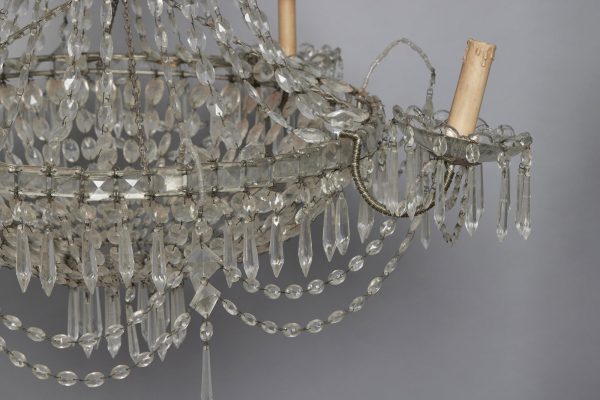 Italian Four Arm Early 20th Century Chandelier from Genoa Supply