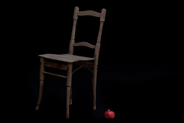 Set of 4 19th Century French Oak Garden Chairs Online now