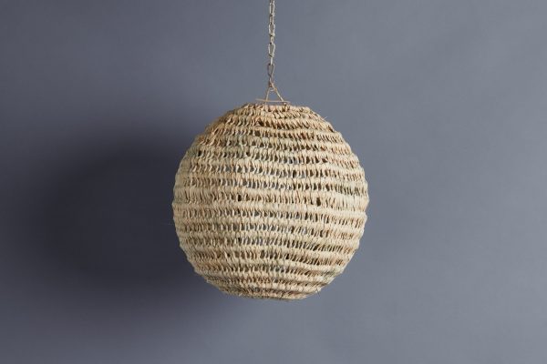 Hanging Moroccan Woven Palm Light from Marrakesh Sale