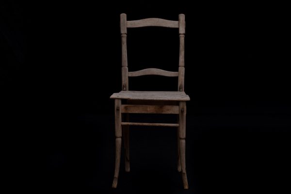 Set of 4 19th Century French Oak Garden Chairs Online now