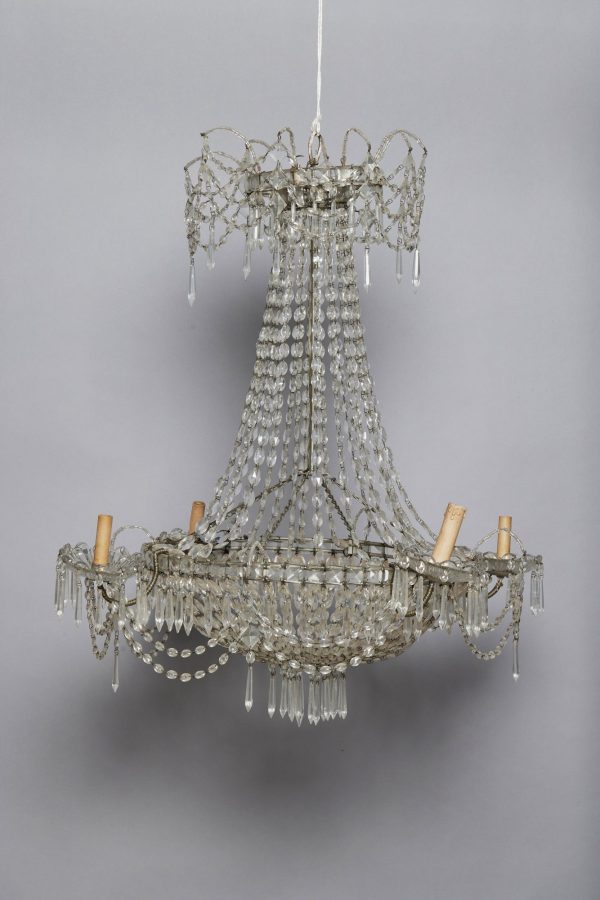 Italian Four Arm Early 20th Century Chandelier from Genoa Supply