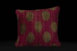 Uzbec Silk Velvet Ikat Pillow Sale