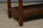 Mid Century Teak & Bamboo Two Tiered Coffee Table on Sale