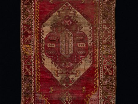 18th Century Anatolian Silky Red Yellow & Purple .............. (5 10  x 10 5  ) on Sale