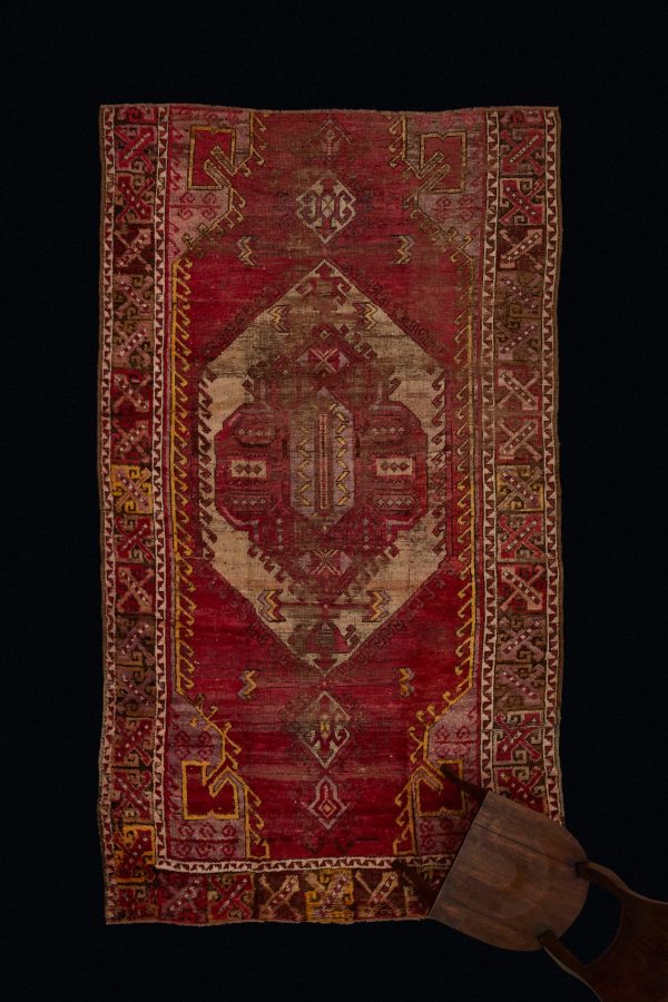 18th Century Anatolian Silky Red Yellow & Purple .............. (5 10  x 10 5  ) on Sale