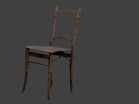 Set of 4 19th Century French Oak Garden Chairs Online now