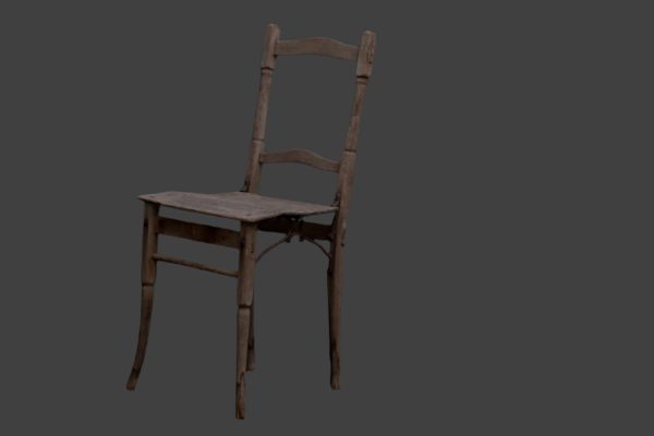 Set of 4 19th Century French Oak Garden Chairs Online now