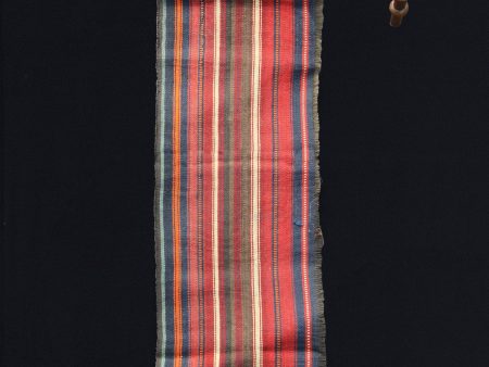 Acik Heybe With Red, Blue, Orange And Grey Stripes (1  3.5  x 5  10 ) For Cheap