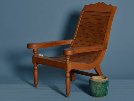 Teak Slat Seat Dutch Colonial Plantation Chair Online