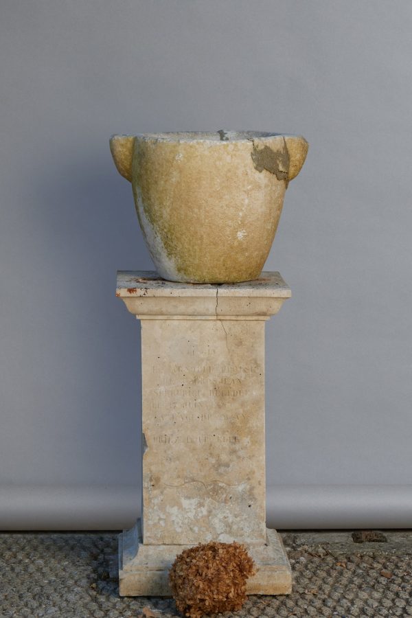 17th Century Central European White Marble Mortar Online