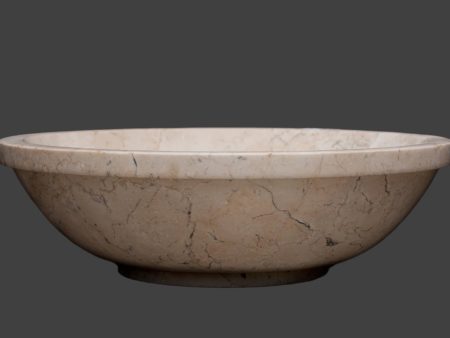 Beige Round Travertine Sink For Cheap