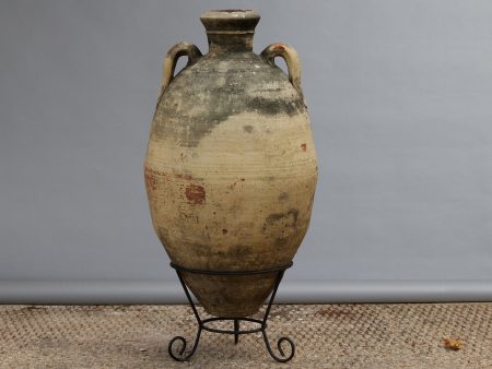 19th Century Tunisian Oil Jar in a Base Fashion