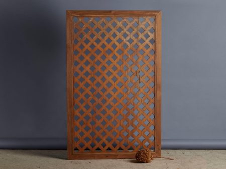 Large Pierce Work Framed Teak Panel Supply