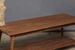 Mid Century Modern Teak Coffee Table with Lower Shelf Online