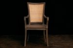 Pair of Teak & Rattan Dining Armchairs Discount