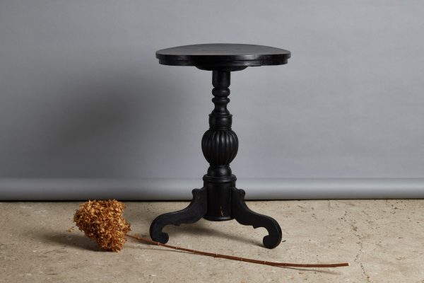 Ebonized Teak Candle Stand from Borneo Online Hot Sale