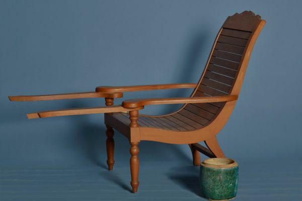 Teak Slat Seat Dutch Colonial Plantation Chair Online