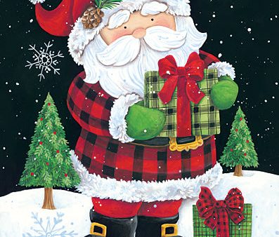 ART1147 - Plaid Santa Claus - 12x18 Sale